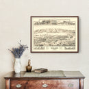 Vintage Map of Gilroy, California 1885