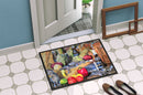 Barq's and Crabs Doormat Indoor Outdoor 24H X 36W Front Door Mat Rugs for Entryway, Non Slip Washable Low Pile,