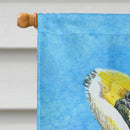 Pelican House Flag 28x40 Porch Sleeve Pole Decorative Outside Yard Banner Artwork Wall Hanging, Polyester