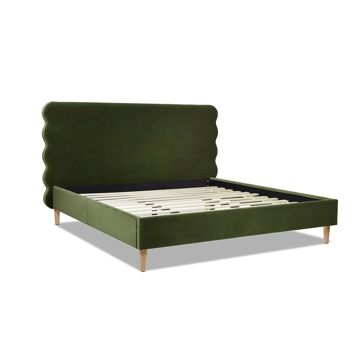 Stockholm - Modern Wavy Headboard Platform Bed, photo 15 of 30