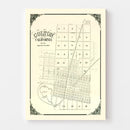 Vintage Map of Colton, California 1887