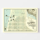 Vintage Map of Pizmo Beach, California 1887