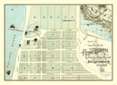 Vintage Map of Pizmo Beach, California 1887