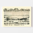 Vintage Map of Elsinore, California 1887
