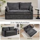 Pull Out Sofa Bed, Convertible Sleeper Sofa Couch, Side Storage, And USB / C - Type Charging Ports Chair by Unique Piece Furniture