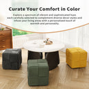 Modern Ottoman Foot Rest With Woven Design by Unique Piece Furniture