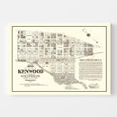 Vintage Map of Kenwood, California 1887