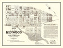 Vintage Map of Kenwood, California 1887