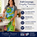 Seahorse Apron Cooking Kitchen Server Baking Crafts Gardening for Adult Women Men, Unisex, Large, Multicolor