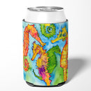Seahorse Can or Bottle Hugger Cooler Sleeve for Standard 12 oz Cans, Insulated Foam Beer & Soda Can Hugger Reusable