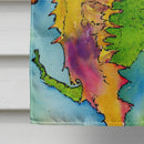 Seahorse House Flag 28x40 Porch Sleeve Pole Decorative Outside Yard Banner Artwork Wall Hanging, Polyester