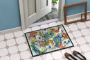 Crab Shrimp Oysters Doormat Indoor Outdoor 24H X 36W Front Door Mat Rugs for Entryway, Non Slip Washable Low Pile,