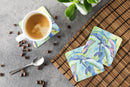 Dolphin Foam Coasters Set of 4 Cup Coasters for Indoor Outdoor, Tabletop Protection, Anti Slip, Mouse pad Material