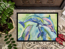 Dolphin Doormat Indoor Outdoor 24H X 36W Front Door Mat Rugs for Entryway, Non Slip Washable Low Pile,