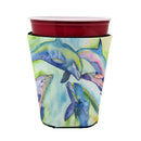Dolphin Red Cup Hugger Sleeve for 16–22 oz Party Cups, Insulated Foam Drink Holder for Iced Coffee, Tailgate & BBQ Reusable