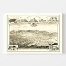 Vintage Map of Alosta, California 1888