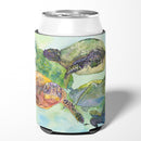 Turtle Loggerhead Can or Bottle Hugger Cooler Sleeve for Standard 12 oz Cans, Insulated Foam Beer & Soda Can Hugger Reusable