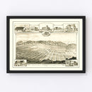 Vintage Map of Alosta, California 1888