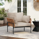 Rope Lounge Chair With Cushions For Modern Spaces