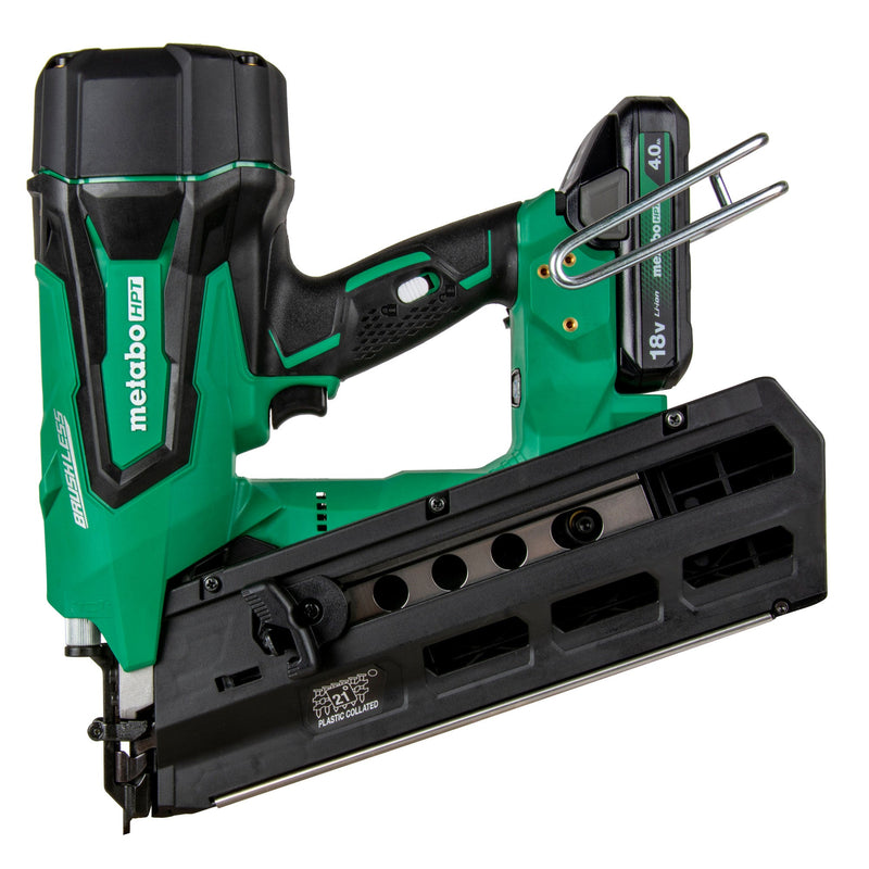 Metabo HPT NR1890DRSTM 18V MultiVolt™ Cordless 21 Degree 3-1/2" Plastic Strip Framing Nailer