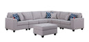 Cooper - Comfort Sectional Sofa With Ottomans And Cupholder by Unique Piece Furniture