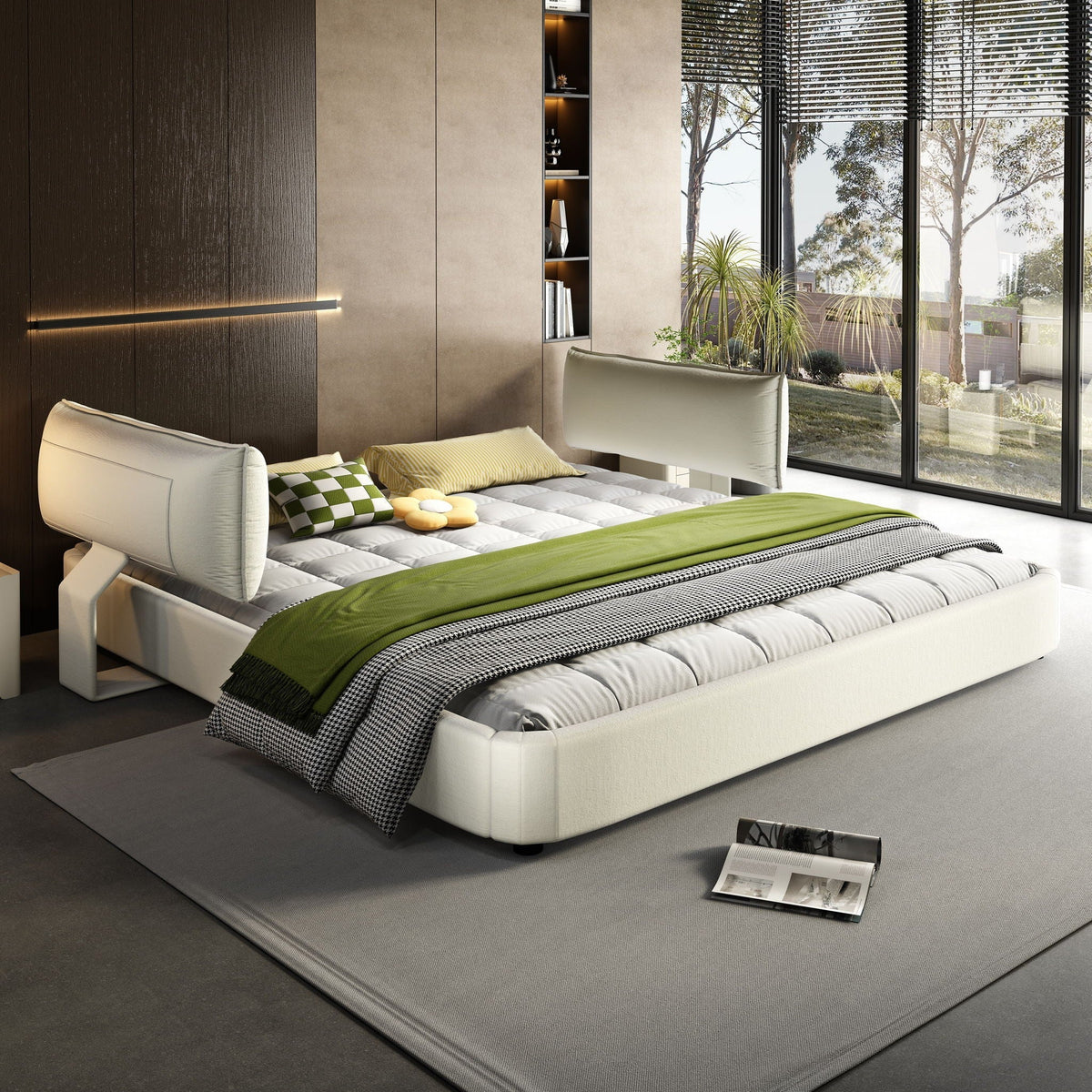 Cloud Bed Frame With Oversized Padded Movable Headboard, photo 7 of 12