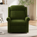 360 Degrees Swivel Manual Rocking Recliner with Adjustable Backrest