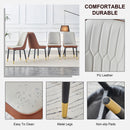 Modern Dining Chair With Metal Leg