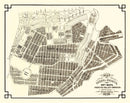 Vintage Map of Bernal Heights, California 1889