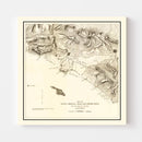 Vintage Map of Santa Monica, California 1892