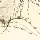 Vintage Map of Santa Monica, California 1892