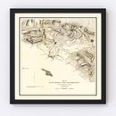 Vintage Map of Santa Monica, California 1892