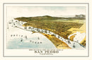 Vintage Map of San Pedro, California 1897