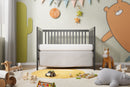 5-In-1 Convertible Crib, Converts from Baby Crib to Toddler Bed, Fits Standard Full-Size Crib Mattress, Easy to Assemble 53x29x9 Inches-STORM GREY