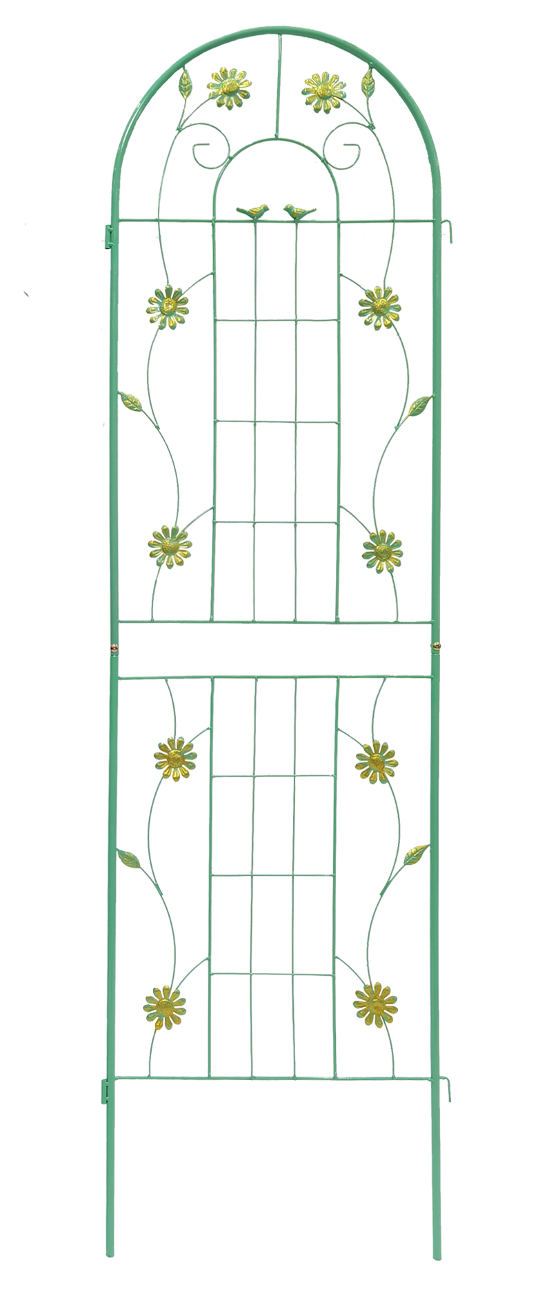 4 Pack Metal Garden Trellis 71" x 19.7" Rustproof Trellis for Climbing Plants Outdoor Flower Support Green