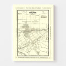 Vintage Map of San Jose, California 1899