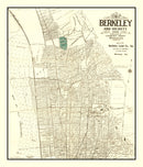 Vintage Map of Berkeley, California 1909