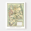 Vintage Map of San Joaquin, California 1910