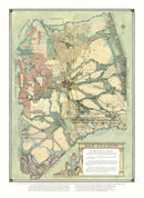 Vintage Map of San Joaquin, California 1910