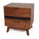 Nightstand Natural Wood - Brown by HouseOfZazla