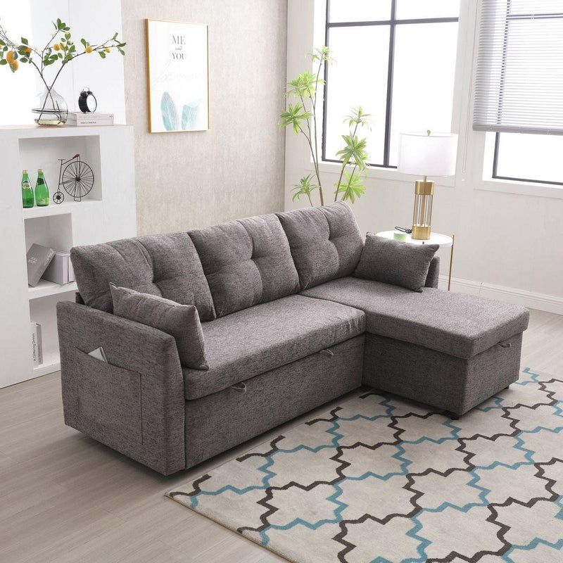 Modular Sectional Sofa L Shaped Modular Couch with Reversible Chaise Modular Sofa Sectional Couch with Storage Seats