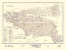 Vintage Map of Carmel-By-The-Sea, California 1920