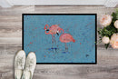 Flamingo Doormat Indoor Outdoor 24H X 36W Front Door Mat Rugs for Entryway, Non Slip Washable Low Pile,
