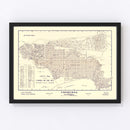 Vintage Map of Carmel-By-The-Sea, California 1920