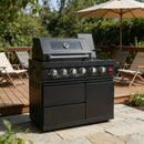 46-Inch 75300 BTU 6-Burners Deluxe Stainless Steel Gas Outdoor Kitchen Barbecue Grill by HouseOfZazla