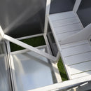 63" Outdoor Chicken Coop Wooden, Chicken Cage with Run Area, Nesting Box, Hen House with Waterproof Roof, Removable Tray