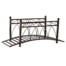 Outsunny Metal Arch Zen Garden Bridge