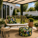 Outdoor Inflatable Ottoman 21"x21"x9"