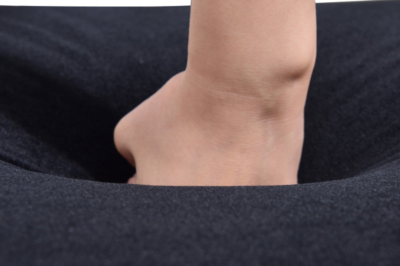 58" Velvet Chaise Lounge, Button Tufted Right Arm Facing Lounge Chair with Nailhead Trim & Solid Wood Legs for Living Room or Office, Sleeper Lounge Sofa (Black)