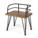 Zion Industrial Wood and Metal Chair (Set of 2)